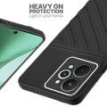 Silicone case for Realme 15 Pro 5G with raised edges for screen and camera protection in Black