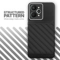 Textured soft silicone back cover for Realme 15 Pro 5G, Black finish with comfortable anti-slip grip