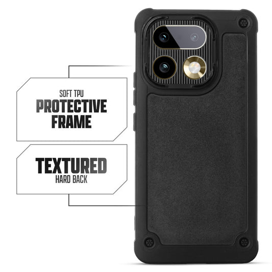 Armor Shield Hard Back Case with TPU Protective Frame for Realme 16 Pro Plus 5G