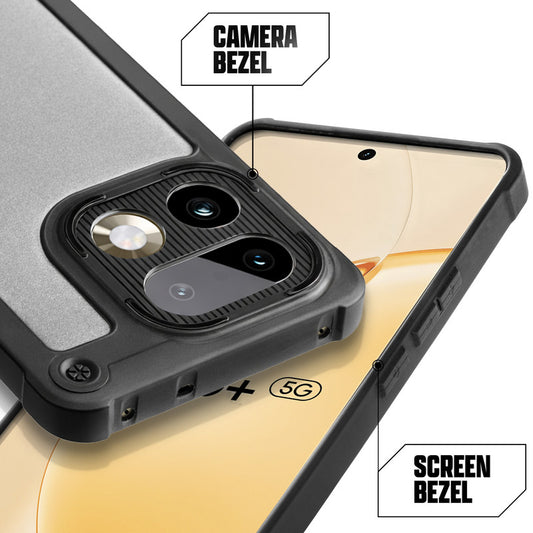 Armor Shield Hard Back Case with TPU Protective Frame for Realme 16 Pro Plus 5G