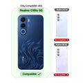 Clear hard back case compatibility guide showing fit for Realme C100x 5G and not compatible with other models