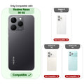 Compatibility guide showing the back cover designed only for Realme Narzo 90 5G.
