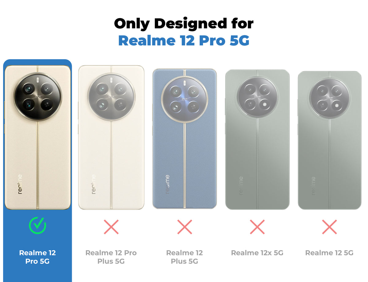Soft Frame Clear Case Ring Holder Kickstand For Realme 12 Pro 5G