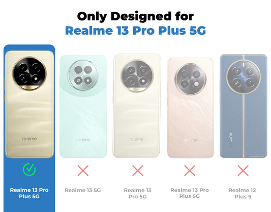 Crystal Clear Premium Shiny Edges Hard Back Case For Realme 13 Pro Plus 5G