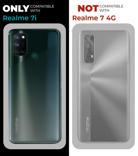 Crystal Clear Hard Back Anti-Yellowing Phone Case For Realme 7i