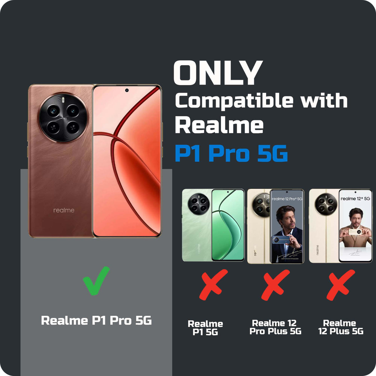 Soft Frame Clear Case For Realme P1 Pro 5G
