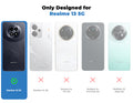 Clear hard back case compatibility guide showing fit for Realme 13 5G and not compatible with other models