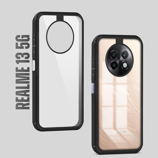 Silicone Border Transparent Back Cover for Realme 13 5G