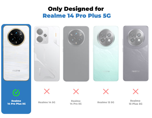 Premium Silicon Coloured Soft Framed Case with Clear Back Cover For Realme 14 Pro Plus 5G
