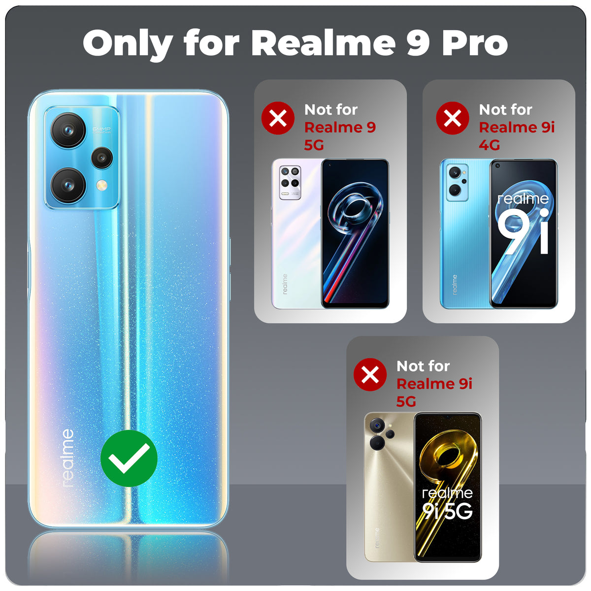 Sparkling Glitter Sequin Case with Camera Shield Back Cover For Realme 9 Pro 5G