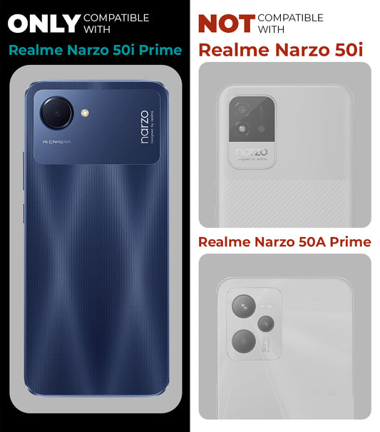 Crystal Clear Hard Back Anti-Yellowing Phone Case For Realme Narzo 50i Prime