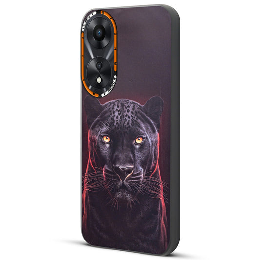 Dark Elegant Wild Creatures Printed Back Cases For Oppo A78 5G
