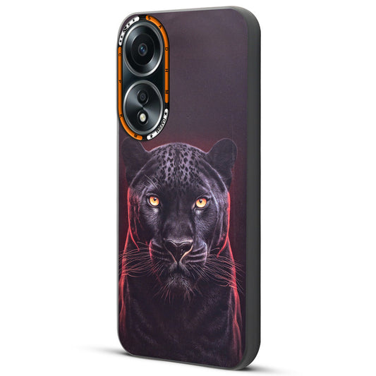 Dark Elegant Wild Creatures Printed Back Cases For Oppo A58 4G