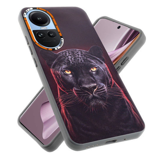 Dark Aesthetic Wild Animal Printed Back Cases For Oppo Reno 10 5G
