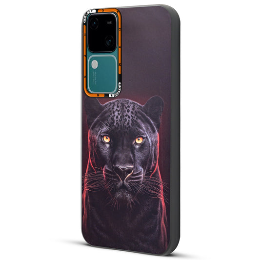 Dark Aesthetic Wild Animal Printed Back Cases For Vivo V30 5G
