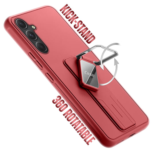 Premium Silicone Case with Metal Kickstand and Camera Protection Back Cover For Samsung A54 5G