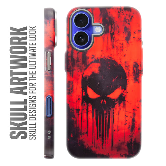 Nightfall Skull Cluster Design With Hard Back Case For Apple iPhone 16 Plus