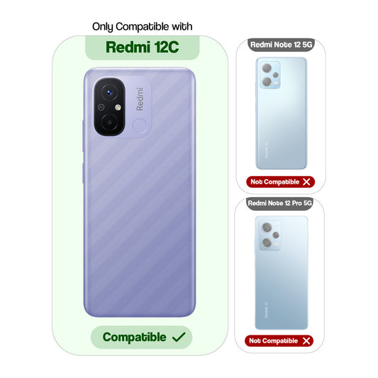 Clear Logo Cut Case with Raised Camera Guard for Redmi 12C