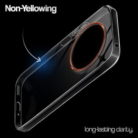 Crystal Clear Anti-Yellow Transparent Back Cover Case With Camera Ring Protection for Redmi 14C 5G