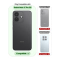 Compatibility guide showing the back cover designed only for Redmi Note 17 Pro 5G.