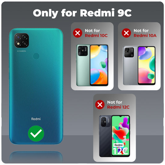 Mechanical Circuit Sector Print Hard Back Cover For Redmi 9C