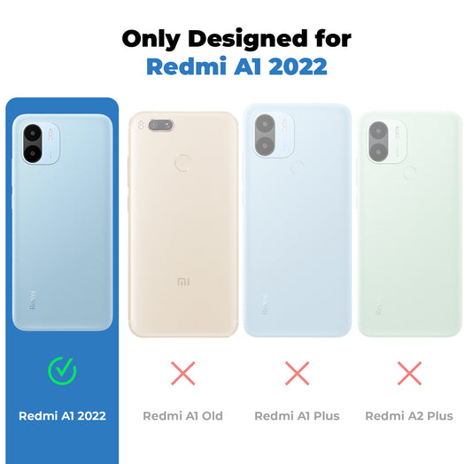 Crystal Clear Hard Back Anti-Yellowing Phone Case For Redmi A1 2022