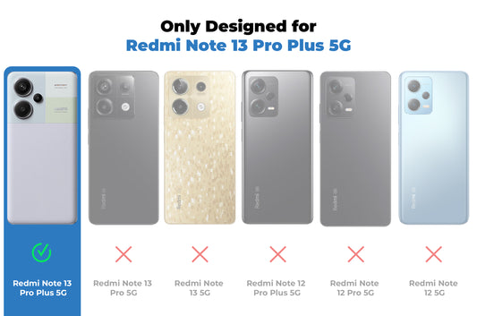 Premium Silicon Soft Framed Case with Clear Back Cover for Redmi Note 13 Pro Plus 5G