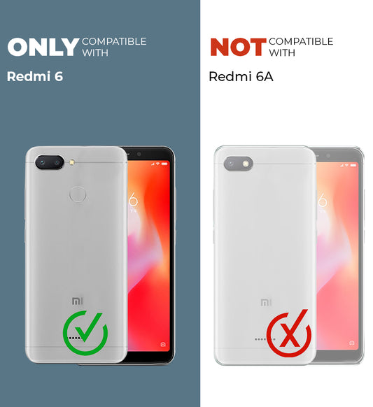 Crystal Clear Hard Back Anti-Yellowing Phone Case For Redmi 6