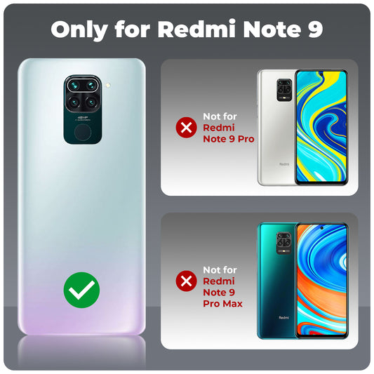 Crystal Clear Hard Back Anti-Yellowing Phone Case for Redmi Note 9