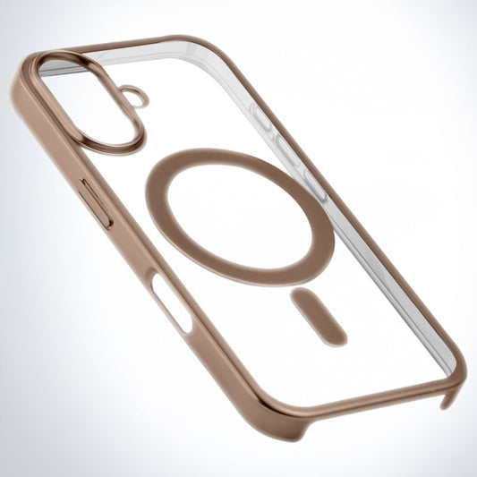 Premium Metallic Frame with MagSafe-Compatible Back Case For Apple iPhone 16