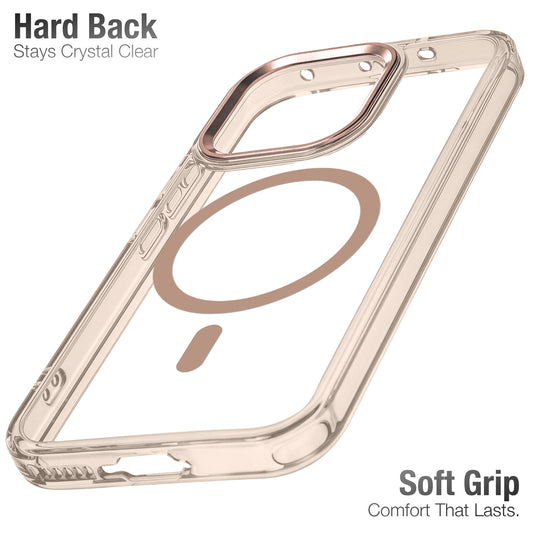 Shockproof Transparent Silicone Back Cover Compatible with Magnetic Accessories for Vivo V70 Elite 5G with Camera Ring Protection
