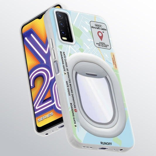 Designer Cover Case with Customizable Transparent Slot for Personalised Photos For Vivo Y20