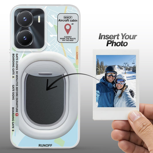Designer Cover Case with Customizable Transparent Slot for Personalised Photos For Vivo T2x 5G