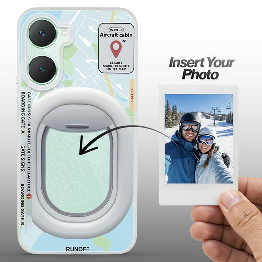 Designer Cover Case with Customizable Transparent Slot for Personalised Photos For Vivo Y18