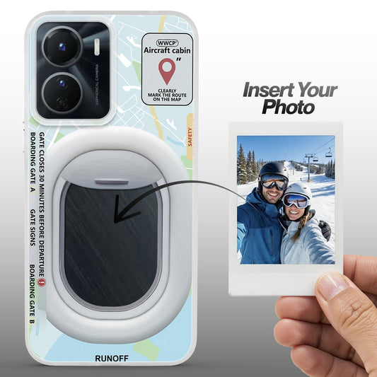Designer Cover Case with Customizable Transparent Slot for Personalised Photos For Vivo Y16