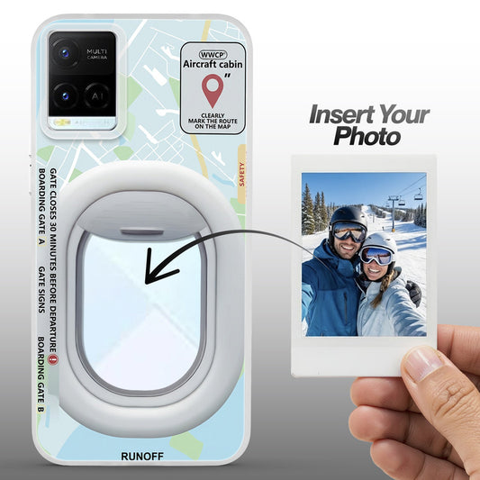 Designer Cover Case with Customizable Transparent Slot for Personalised Photos For Vivo Y21 2021