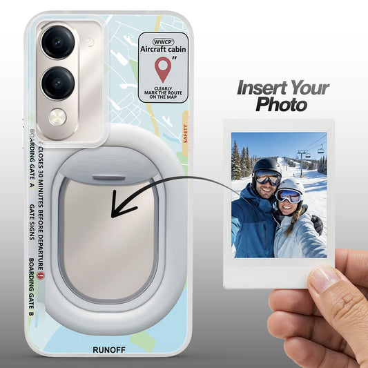 Designer Cover Case with Customizable Transparent Slot for Personalised Photos For Vivo Y19e