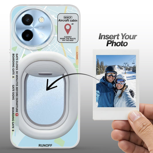 Designer Cover Case with Customizable Transparent Slot for Personalised Photos For Vivo Y58 5G