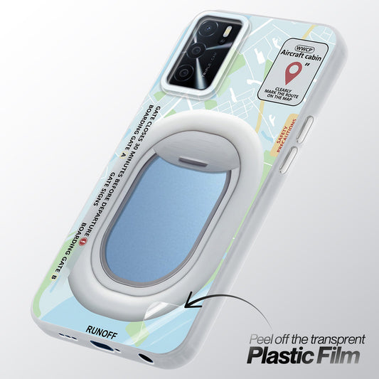 Designer Cover Case with Customizable Transparent Slot for Personalised Photos For Oppo A16