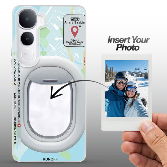 Designer Cover Case with Customizable Transparent Slot for Personalised Photos For Vivo Y400 5G