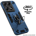 Dual layer shockproof back cover with 360° rotatable ring grip for Motorola Moto Edge 70 Pro Plus 5G