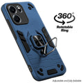 Dual layer shockproof back cover with 360° rotatable ring grip for OnePlus Nord CE 6 5G