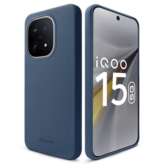 Stay Rare Smooth Silicone Case for iQOO 15 5G with Anti-Slip Grip & Camera Protection