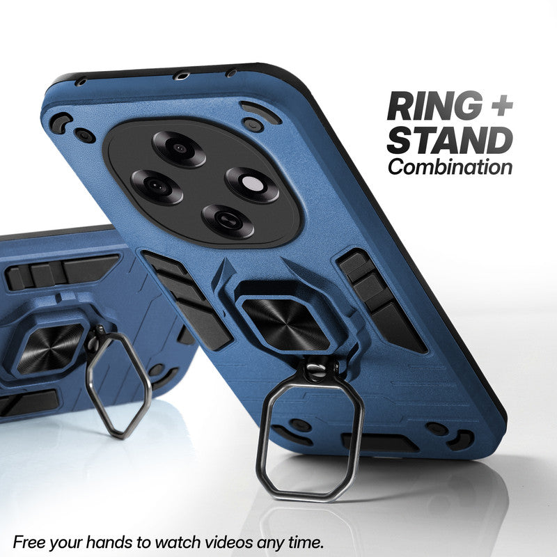 Oppo F31 Pro 5G case with foldable ring stand for hands-free viewing in kickstand position