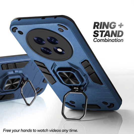Oppo F31 Pro Plus 5G case with foldable ring stand for hands-free viewing in kickstand position