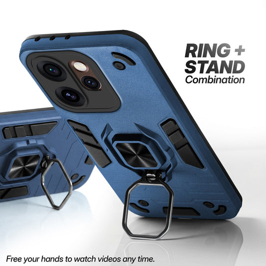 Oppo Reno 15 Pro 5G case with foldable ring stand for hands-free viewing in kickstand position