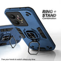 Realme 15 5G case with foldable ring stand for hands-free viewing in kickstand position