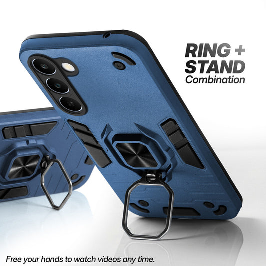 Realme C83 5G case with foldable ring stand for hands-free viewing in kickstand position