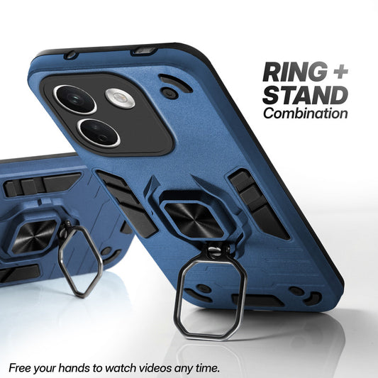 Redmi Note 17 Pro Max 5G case with foldable ring stand for hands-free viewing in kickstand position