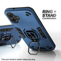 Samsung F07 case with foldable ring stand for hands-free viewing in kickstand position